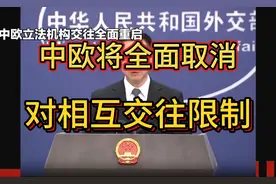 外交部：中欧将全面取消对相互交往限制！视频封面