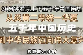 30分钟看完上下五千年中国历史 从炎黄二帝统一华夏 到中华民族视频封面