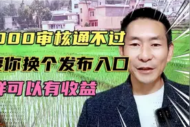 17000审核通不过  只要你换个发布入口  照样可以赚收益@头条号视频封面
