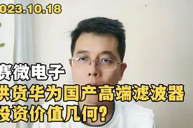 赛微电子：首款国产BAW滤波器量产，供货华为，投资价值几何？