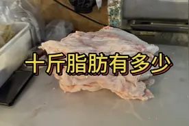 有想看十斤脂肪有多少的姐妹们快来，看完就有动力减肥了