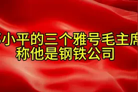 邓小平的三个小号，毛主席称他是钢铁公司