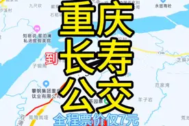 重庆到长寿的公交线路来了，全程票价仅7元。
