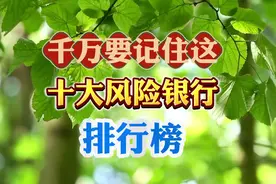 千万要记住这十大风险银行排行榜