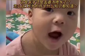 一岁小宝贝知识储备惊人，是天才下凡还是孟婆汤忘喝了？视频封面