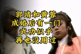 郭靖和黄蓉成婚后有一门武功似乎再也没用过视频封面