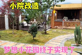 花500租的破旧小院，改造后太漂亮了，梦想中的小花园终于实现了视频封面