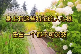 身上有这些特征的人心狠，任占一个都不可深交视频封面