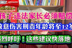 人大代表建议孩子违法家长必须赔偿，强烈呼吁，这些建议快落地！视频封面