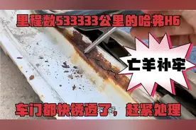 哈弗H6跑了533333公里，车门都快锈透了；实在无法将就，赶紧处理视频封面