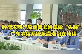 顺德农商行原董事长姚真勇“失联” 广东农信系统反腐潮仍在持续视频封面