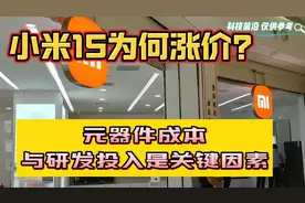 小米15为何涨价？元器件成本与研发投入是关键因素视频封面