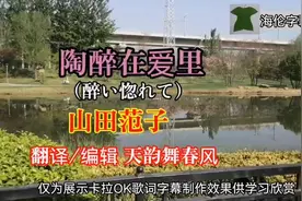 日本歌曲《陶醉在爱里》山田范子 卡拉OK歌词字幕制作效果欣赏…视频封面