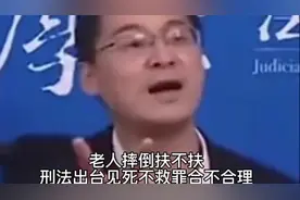 #罗翔普法 #罗翔 #老人摔倒扶不扶？刑法出台见死不救罪合不合理视频封面