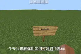 我的世界：如何打出乱码，符号看简介