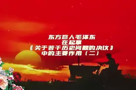 在起草《关于若干历史问题的决议》中的主要作用（二）视频封面