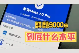 华为mate60pro 搭载国产芯片麒麟9000s 跑分对比骁龙天机 很满意