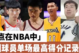盘点我国球员在NBA，单场最高得分记录，姚明遥遥领先！视频封面
