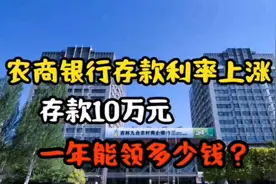1月19日农商银行存款利率上涨！存款10万元，一年能有多少利息？视频封面