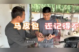 农村地里这种马皮包菌，找到了俩，现场打开看看，里面黑色粉末！