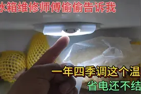 冰箱维修师傅偷偷告诉我，一年四季调这个温度，省电还不结冰视频封面
