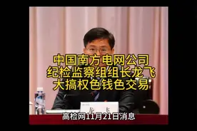中国南方电网公司纪检监察组组长龙飞大搞权色、钱色交易视频封面