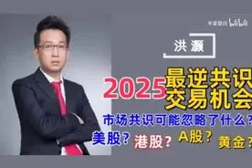 洪灏最新文章观点：《2025年最逆共识的交易（上）》视频封面