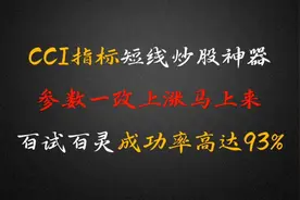 CCI百试百灵指标，参数一改，上涨马上来！