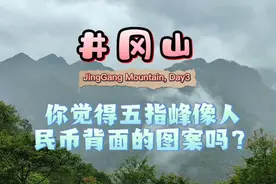 在井冈山五指峰找到了百元人民币背后的图案，来看看像不像？视频封面