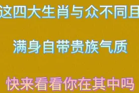这四大生肖与众不同，且满身自带贵族气质，快来看看你在其中吗！视频封面