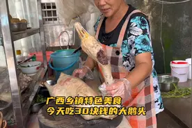 广西乡镇特色美食，今天吃30块钱的大鹅头视频封面