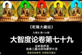 大智度论读诵卷第七十九。龙树菩萨造论。视频封面