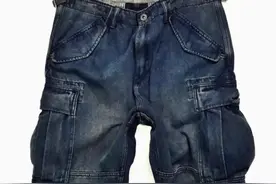 拉夫劳伦RL POLO US.1950s超厚INDIGO靛蓝合体军事大兜工装裤