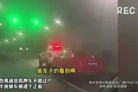 因红色奥迪是抵押车不能过户 男子半夜偷车被逮个正着视频封面