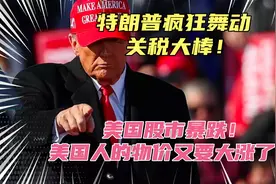 特朗普疯狂加征关税，美股暴跌，美国人哀鸿遍野！物价要暴涨了！视频封面