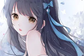 突然光从洞穴顶端洒落下来照在女孩全身眼睛竟然奇迹的看到了光明