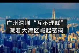 广州深圳“互不理睬”？这波操作竟藏着大湾区崛起密码！视频封面