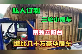 私人订制豪华三轮小房车 空间巨大 堪比几十万房车还带个独立阳台视频封面