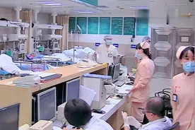 医院回应女子将护士推下楼梯，非医患纠纷，护士脱离危险还在治疗视频封面