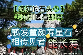 【疯狂的石头⑦】去颐和园看那尊鹤发童颜寿星石，相传见者能长寿