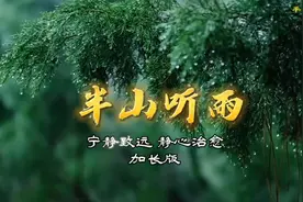 宁静致远，静心治愈，养心古琴纯音乐《半山听雨》加长版视频封面