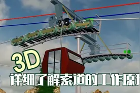 索道是如何工作的？3D动画讲解它的工作原理，解开你的疑惑