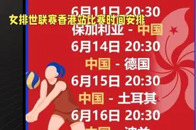 女排世联赛香港站比赛时间安排