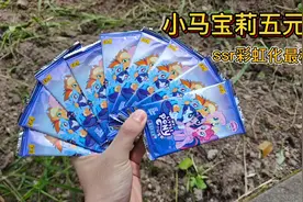 小马宝莉五元包最稀有是SSS彩虹化，我来看看到底这些卡值多少钱