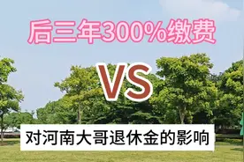 河南灵活就业社保，后3年按300%缴费，退休金影响大吗？#退休金视频封面