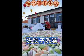 带大家看看东北人包冻饺子有多疯狂，饺子不吃先用水洗？视频封面