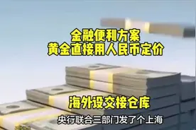 黄金直接人民币定价，金融新方案，这是拆美元台的节奏！视频封面