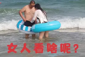 亚洲第一沙滩拍摄，青岛金沙滩冲浪