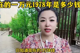 现在的一万元，1978年是多少钱?