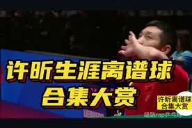 大蟒许昕最全离谱球合集大赏，人民艺术家当之无愧#乒乓球 #许昕